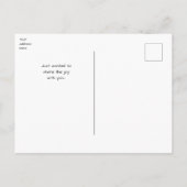 オリジナル5枚写真コラージュ 家族のペット発表 ポストカード (裏面)