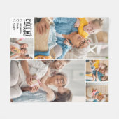オリジナル5枚写真 ミミ ギフト フリースブランケット (正面(横))
