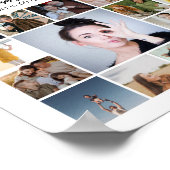 オリジナル50枚写真コラージュ 50歳誕生日プレゼント ポスター (角)