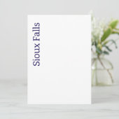 オリジナル5" x 7" インビテーション (スタンド正面)