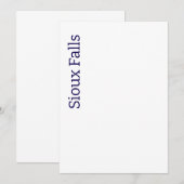 オリジナル5" x 7" インビテーション (正面/裏面)