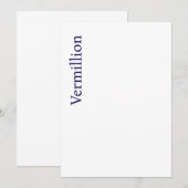 オリジナル5" x 7" インビテーション (正面/裏面)