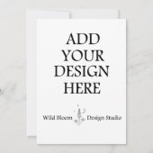 オリジナル5x7インチ招待カード印刷 招待状 (裏面)