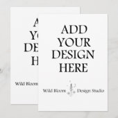 オリジナル5x7インチ招待カード カスタム印刷 招待状 (正面/裏面)