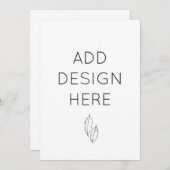 オリジナル5x7インチ招待状 カスタム印刷 招待状 (正面/裏面)