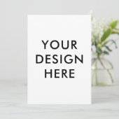 オリジナル5x7インチ招待状 カスタム印刷 招待状 (スタンド正面)