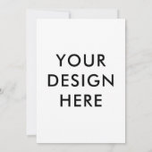 オリジナル5x7インチ招待状 カスタム印刷 招待状 (裏面)