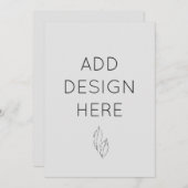 オリジナル5x7インチ招待状 カスタム印刷 招待状 (正面/裏面)