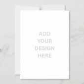 オリジナル5''x7''ビニールマグネット招待状を作成 マグネット招待状 (正面)