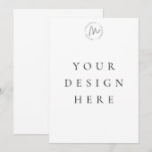 オリジナル5x7招待状 招待状 (正面/裏面)