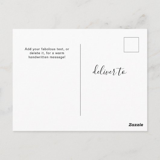 オリジナル6枚の写真 ユニバーサルグリーティングポストカード ポストカード (裏面)