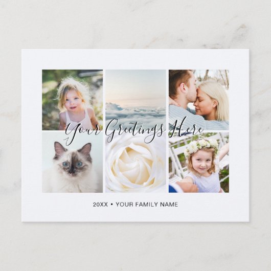 オリジナル6枚の写真 ユニバーサルグリーティングポストカード ポストカード (正面)