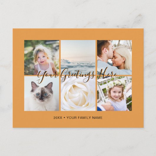 オリジナル6枚の写真 ユニバーサル グリーティング ポストカード (正面)