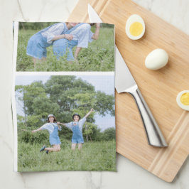 オリジナル6枚写真コラージュキッチンタオル キッチンタオル