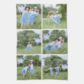 オリジナル6枚写真コラージュキッチンタオル キッチンタオル (縦)