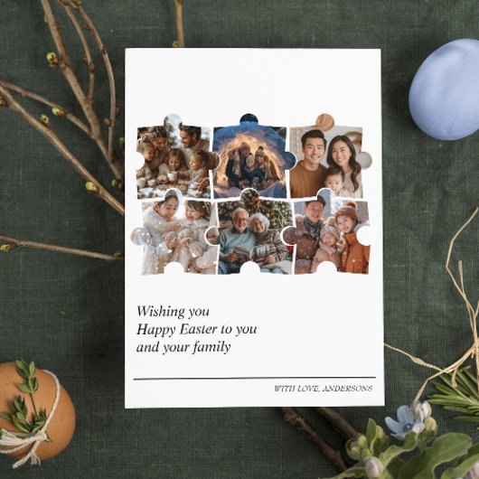 オリジナル6枚写真コラージュ イースター ポストカード