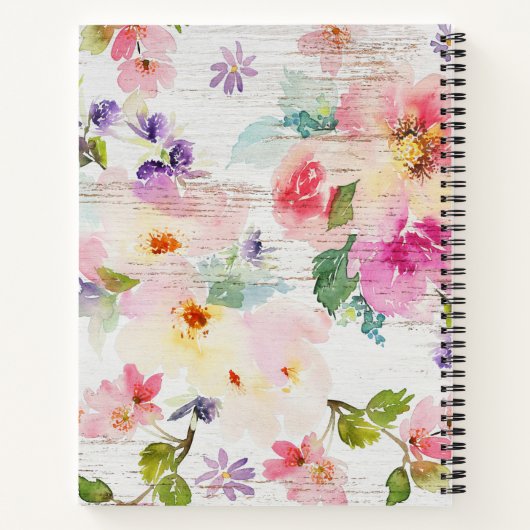 オリジナル6枚写真コラージュ スパイラルノートブック ノートブック (裏面)