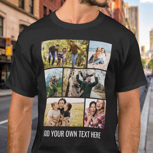 オリジナル6枚写真コラージュ Tシャツ