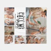 オリジナル6枚写真ミミギフト フリースブランケット (正面(横))