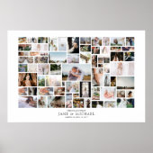 オリジナル66枚写真コラージュ（横向き） ポスター (正面)