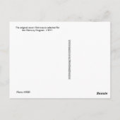 オリジナル7水銀宇宙飛行士 ポストカード (裏面)