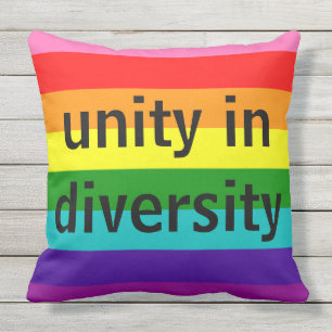 オリジナル8のストライプな虹の旗LGBTのカスタムの文字 アウトドアクッション