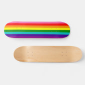 オリジナル8ストライププライド旗 スケートボード (横)