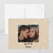 オリジナル 「あなたと私、永遠に」 フォトバレンタインカード シーズンポストカード (正面/裏面)