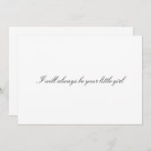 オリジナル 「いつまでもあなたの小さな娘よ」 (正面/裏面)