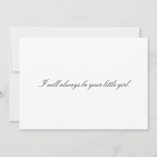 オリジナル 「いつもあなたの小さな娘よ」 (正面)