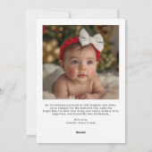 オリジナル お楽しみ タイポグラフィ スクリプト ファミリー シーズンカード (裏面)