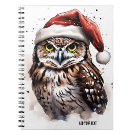 オリジナル かわいいクリスマスフクロウノート ノートブック
