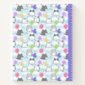 オリジナル かわいい猫の柄 子供の作文帳 ノートブック (裏面)