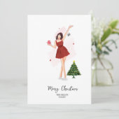 オリジナル かわいい クリスマス スケッチ (スタンド正面)