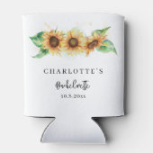 オリジナル ひまわりと緑の花束 ブライズメイド 缶クーラー (裏面)