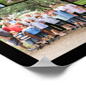 オリジナル アニバーサリー 64 フォト コラージュ パーソナライズド ポスター (角)