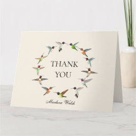 オリジナル アメリカのハチドリ ありがとうカード サンキューカード
