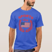 オリジナル アメリカ スポーツ USA フラグTシャツ | トゥルー クラス Tシャツ (正面)