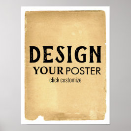 オリジナル アンティーク パーチメント 背景 紙 ポスター