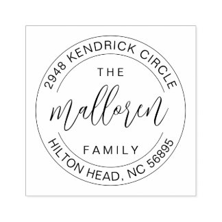 オリジナル インク内蔵 返信先住所 ハウスウォーミング ギフト カスタム ラバースタンプ