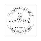 オリジナル インク内蔵 返信先住所 ハウスウォーミング ギフト カスタム ラバースタンプ (インプリント)