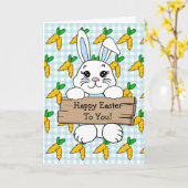 オリジナル イースターおめでとうと悪魔の卵のレシピ カード (黄色い花)