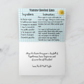 オリジナル イースターおめでとうと悪魔の卵のレシピ カード (内部)