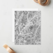 オリジナル ウィンター アイシー パイン ツリー ブランク ノート カード (正面/裏面インサイチュ)