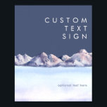 オリジナル ウィンター マウンテン イブニング カード&ギフト ポスター<br><div class="desc">このウィンター マウンテン イブニングのオリジナル ポスターは、シンプルで落ち着いた雰囲気のウェディングにぴったりです。ピンクとブルーのパステルカラーの水彩画が、ネイビーとブッシュのハイライトと美しく調和し、自然の中で過ごす夕方のひとときを完璧に捉えています。コロラドの冒険をイメージしたミニマルな雰囲気を、美しくまとめることができます。そのまま使用したり、お気に入りの写真を入れてパーソナライズすることもできます。このコレクションの他のアイテムと合わせて、ウェディングをトータルで統一することもできます!</div>