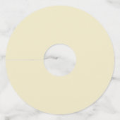 オリジナル ウェディング ネーム 日付 カラフルな 紅葉 ワイングラスタグ (裏面)