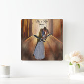 オリジナル ウェディング フォト クロック (ホーム)