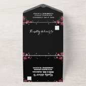 オリジナル ウェディング フォト テキスト カップル オールインワン招待状 (外側)