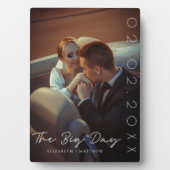 オリジナル ウェディング フォト プレート | 記念すべき日 フォトプラーク (正面)