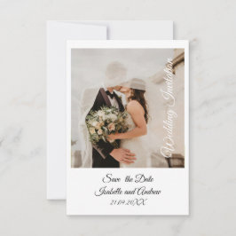 オリジナル ウェディング フォト Save the Date カード